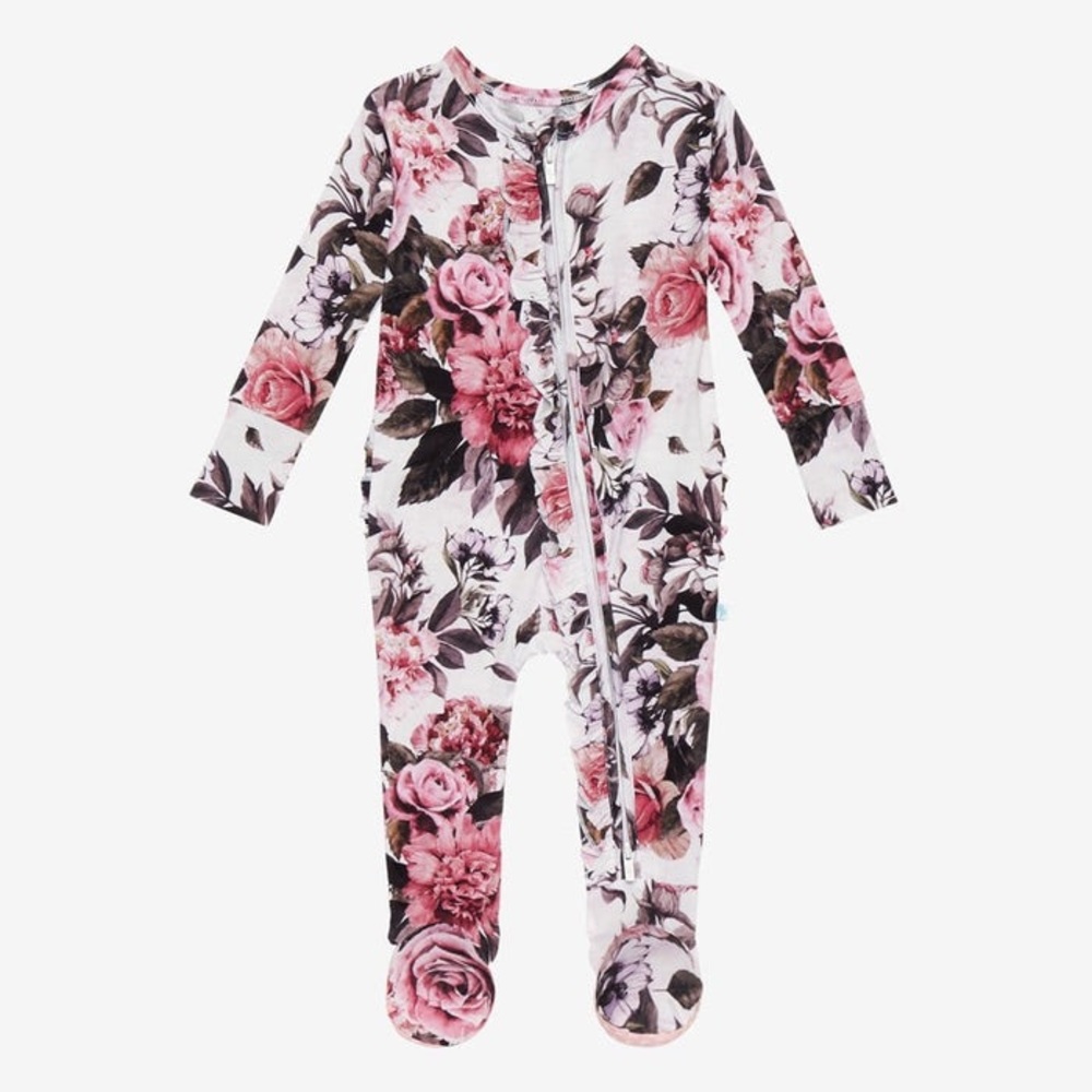Posh Peanut ruffled footie- Rima